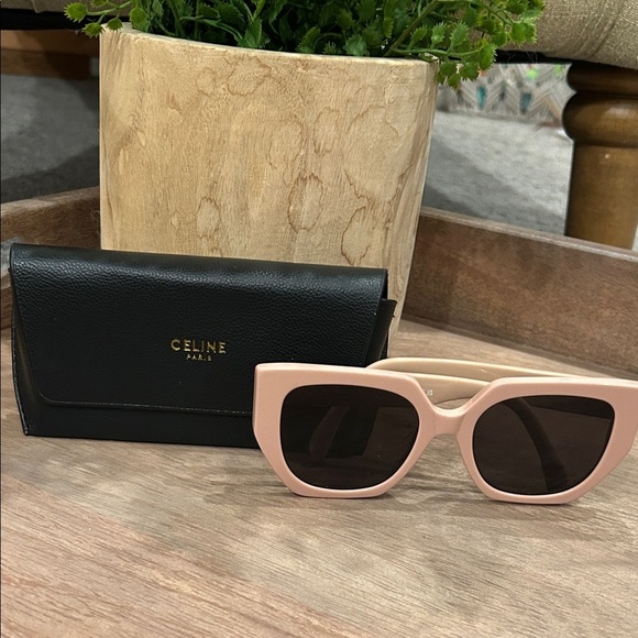 Celine Triomphe Butterfly Sunglasses Blush